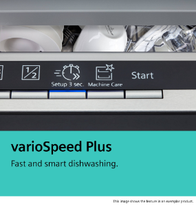 Siemens SN43HS03TE iQ300, Unterbau Einbau Geschirrspüler 60 cm Edelstahl