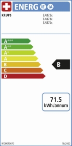 Krups EA872B Kaffee-Vollautomaten Graphit-Schwarz 