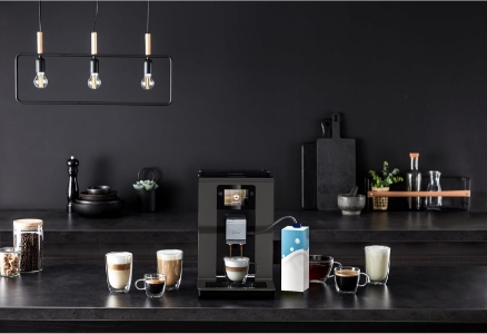 Krups EA872B Kaffee-Vollautomaten Graphit-Schwarz 