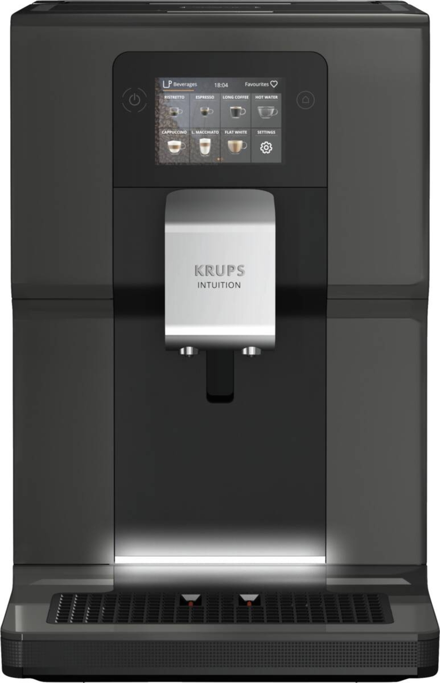 Krups EA872B Kaffee-Vollautomaten Graphit-Schwarz 