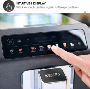 Krups EA895N Evidence One Kaffeevollautomat mit Milchschlauch 