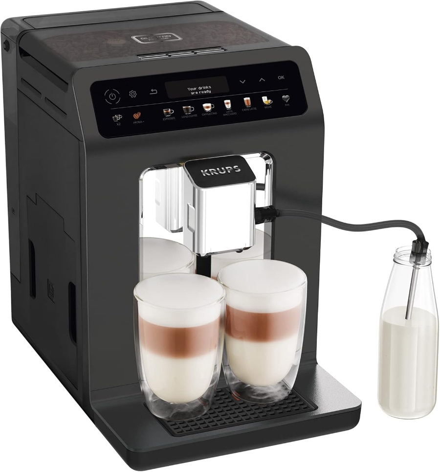 Krups EA895N Evidence One Kaffeevollautomat mit Milchschlauch 