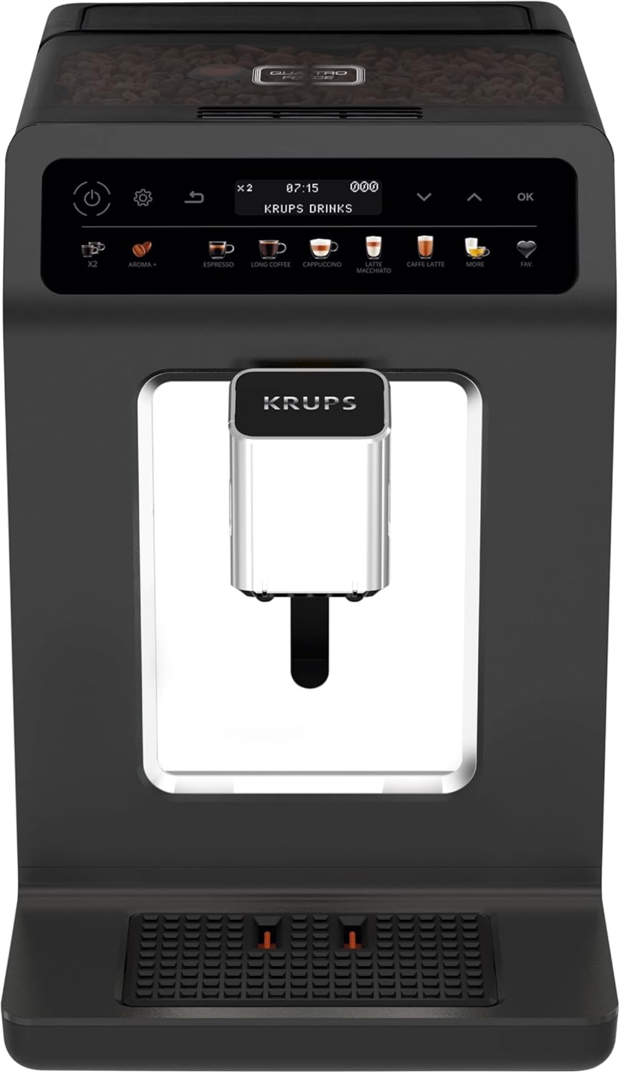 Krups EA895N Evidence One Kaffeevollautomat mit Milchschlauch 