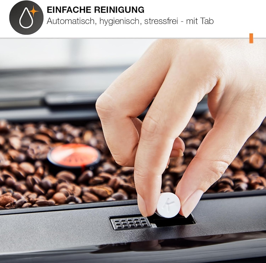 Krups EA895N Evidence One Kaffeevollautomat mit Milchschlauch 