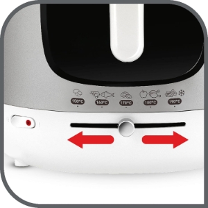Tefal FR4800 Mega XXL Fritteuse Silber-Weiss 
