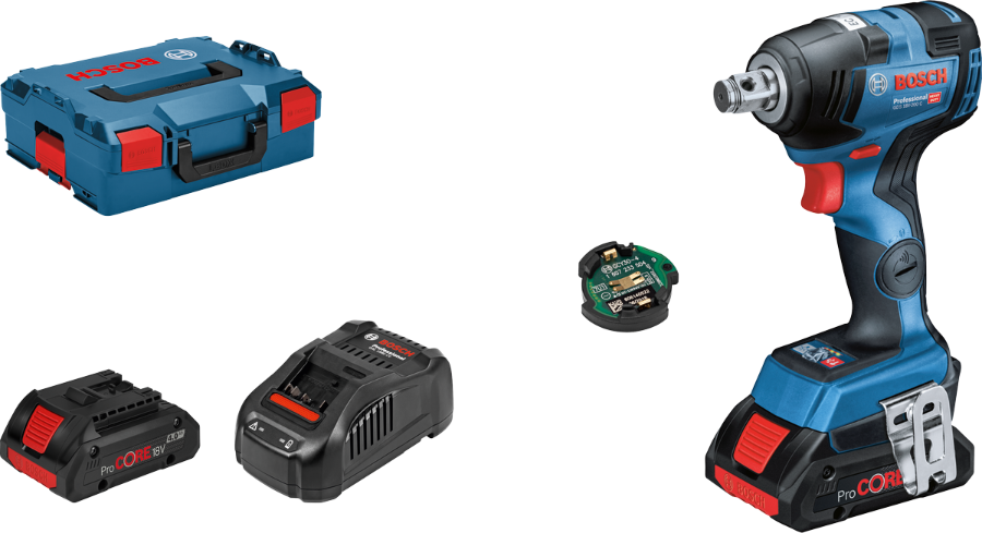 BOSCH Professional GDS 18V-200C(2x4,0PC L) +GAL1880+GC Akku-Schlagschrauber  