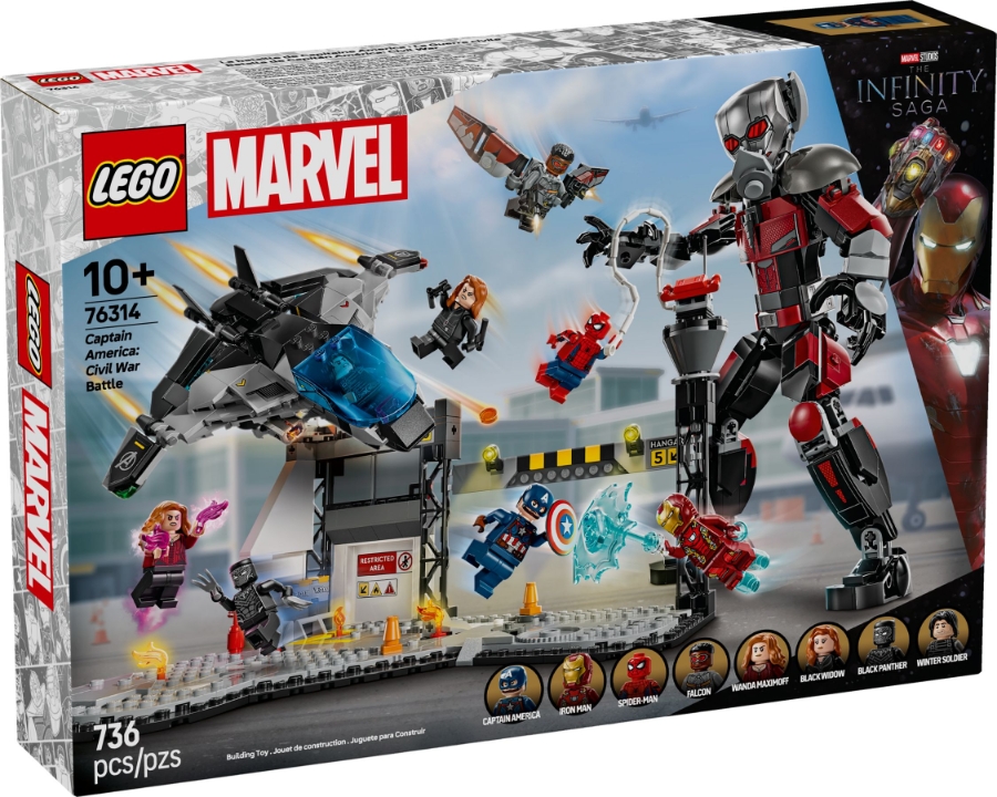 LEGO Super Heroes 76314 Captain America: Civil War Actionduell 