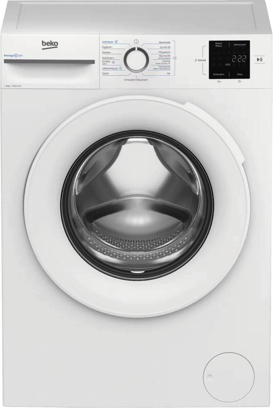 Beko BM3WFT38413W Waschmaschine 1400 U/min 8 kg 