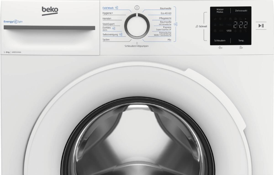 Beko BM3WFT38413W Waschmaschine 1400 U/min 8 kg 