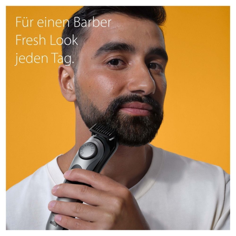 Braun Personal Care BT7420 Barttrimmer, Trimmer mit Barber Tools und  100 Min. Laufzeit