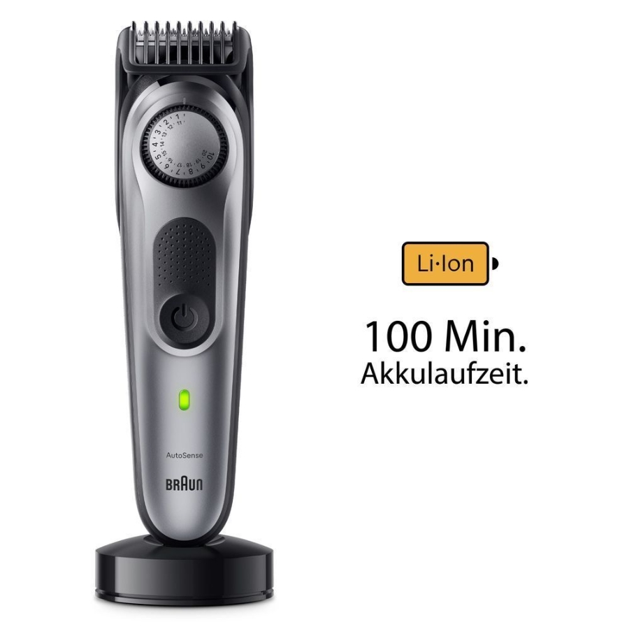 Braun Personal Care BT7420 Barttrimmer, Trimmer mit Barber Tools und  100 Min. Laufzeit