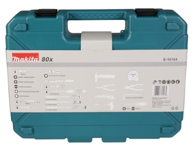 Makita E-15104 Werkzeugset 80 tlg 80 tlg • Bohrer- /Bitset • Werkzeug