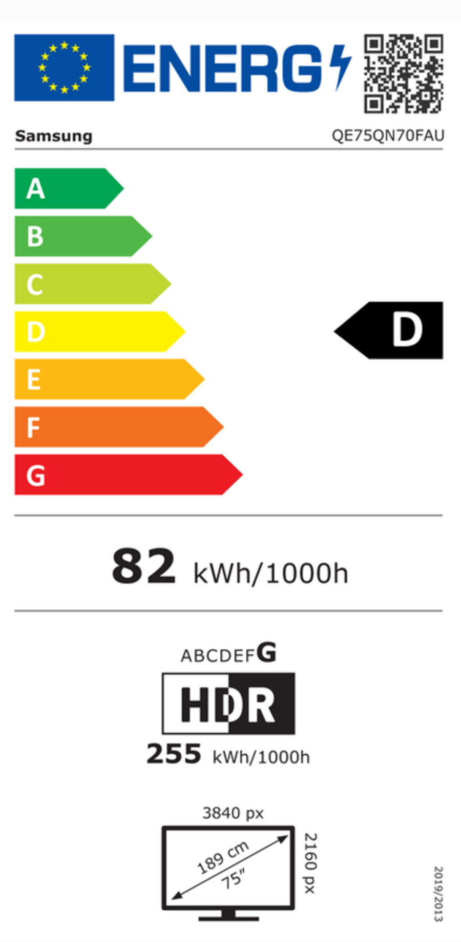 Samsung QE75QN70F Neo QLED QN70F 4K Vision AI  Fernseher 