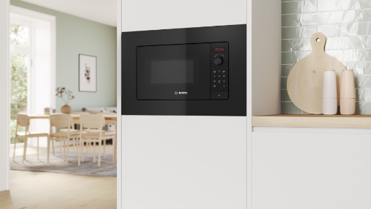 Bosch BFL623MB4 Serie 2, Einbau-Mikrowelle, Schwarz 