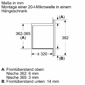 Bosch BFL623MB4 Serie 2, Einbau-Mikrowelle, Schwarz 