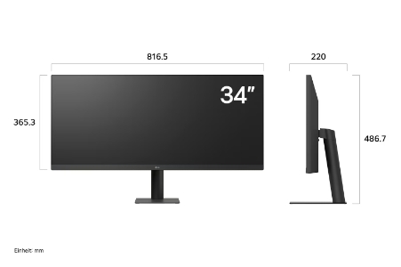 LG 34U511A-B  34 Zoll UltraWide 21:9 WFHD (2.560 x 1.080) IPS- Display
