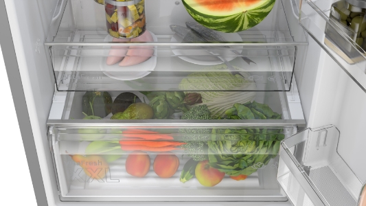 Bosch KGN492IAF Serie 4 Kühl-Gefrier-Kombination  Stand  203 x 70 cm, Gebürsteter Stahl,NoFrost