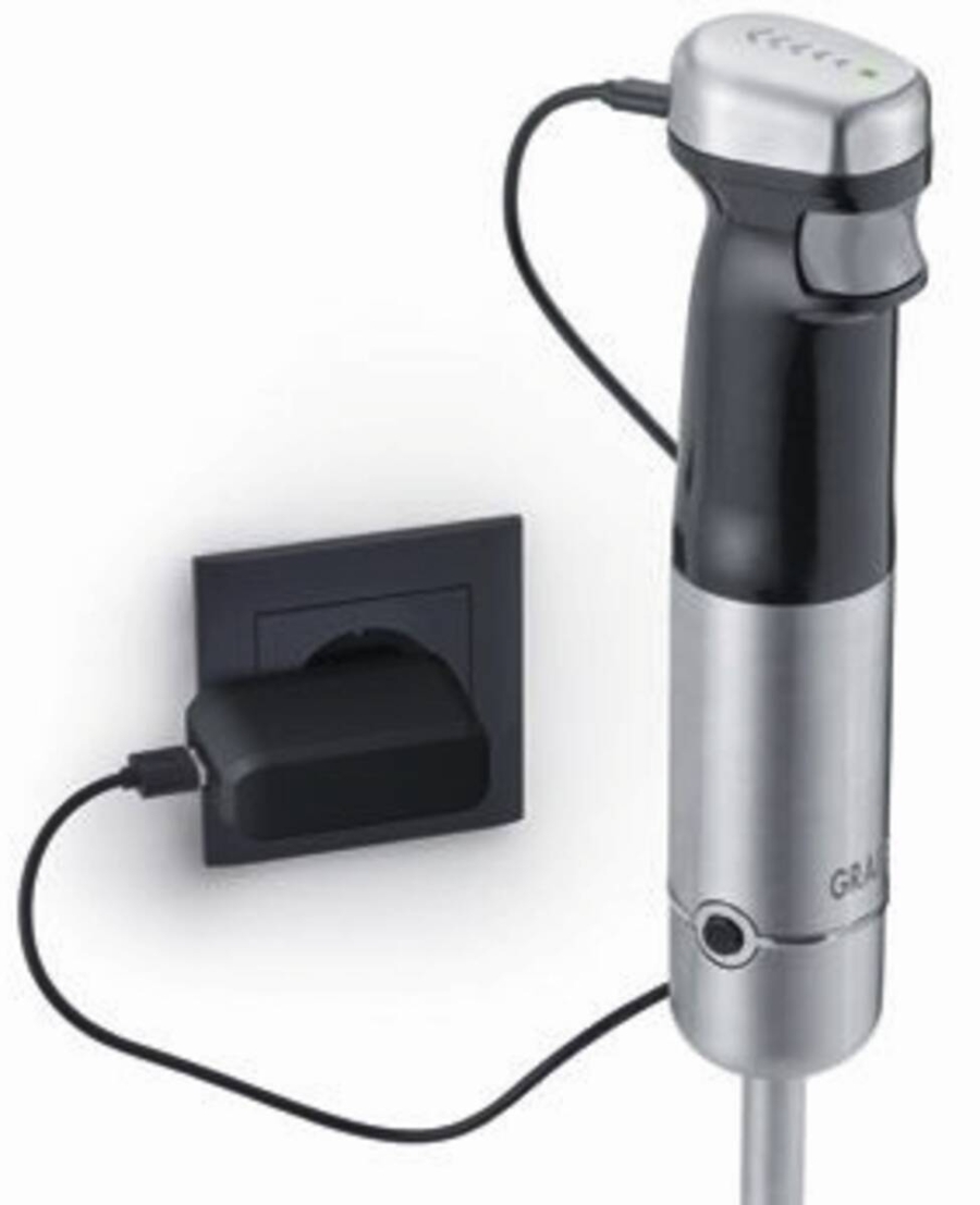 Graef HB 82 kabelloser Akku-Stabmixer  Edelstahl-Schwarz