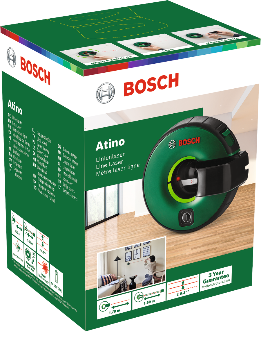 Bosch Garten & Werkzeug Atino Linienlaser Nivelliergerät 0603663A02