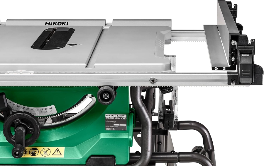 Hikoki C10RJWAZ Tischkreissäge  1.500 W Ø 254 mm mit einer  Schnitttiefe von 79 mm zum leistungsstarken Sägen von großen