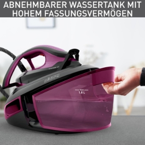 Tefal SV8152 Dampfbügelstation 1.800 ml Wassertank 480 g/Min.  extra Dampfstoß, für alle Textilien, LED an der Spitze