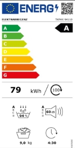 Elektrabregenz TKFHX 94110 Wärmepumpentrockner 9kg  5 Jahre Garantie mit Online-Registrierung
