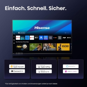 Hisense 100U7Q Fernseher 100 Zoll, 4K Mini LED ULED, Smart TV 