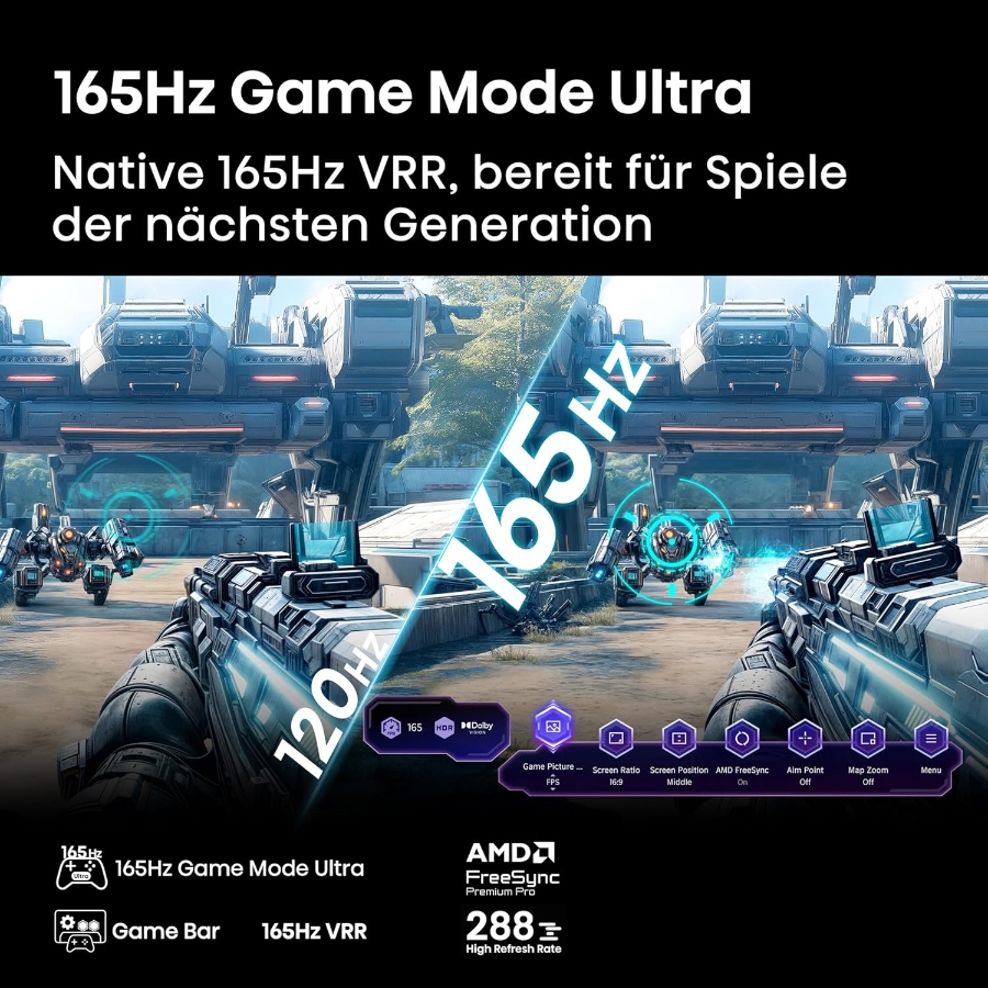 Hisense 100U7Q Fernseher 100 Zoll, 4K Mini LED ULED, Smart TV 