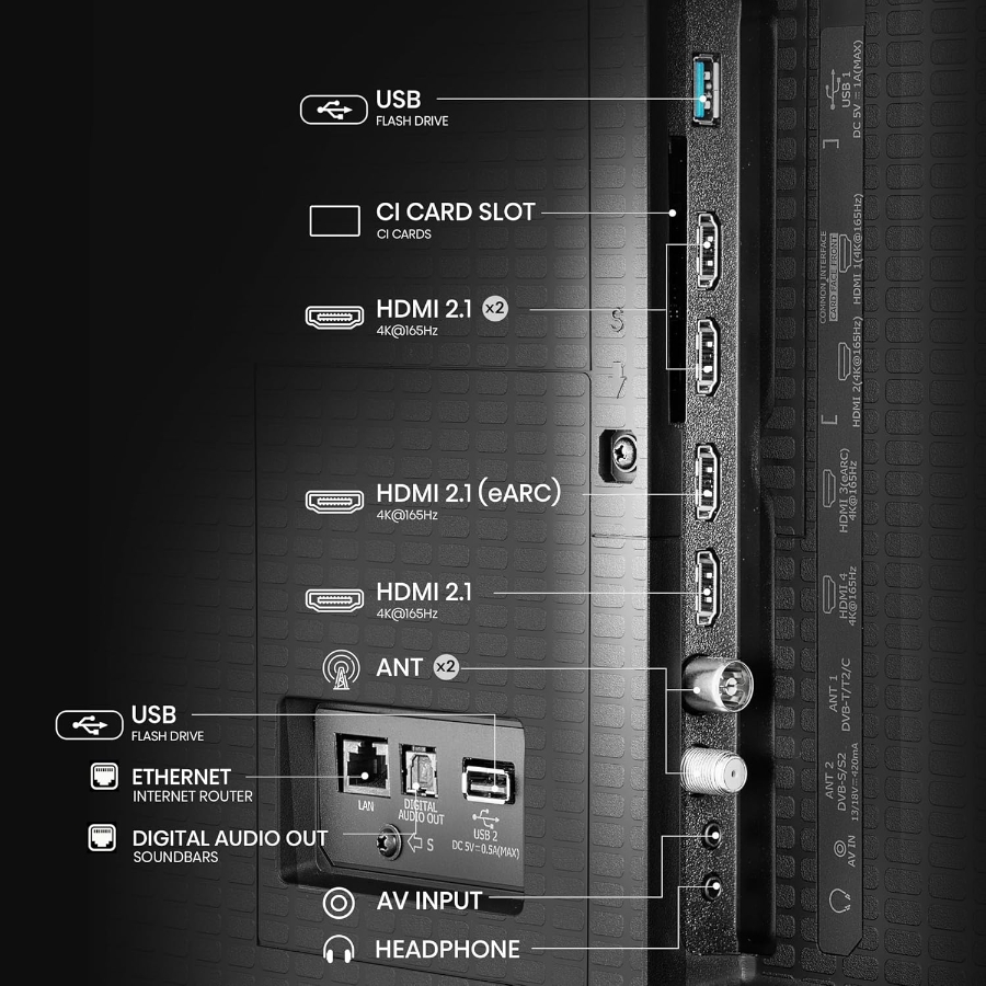 Hisense 100U7Q Fernseher 100 Zoll, 4K Mini LED ULED, Smart TV 