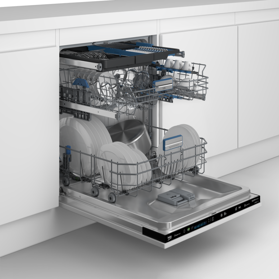 Beko BDIN4S560WP  Geschirrspüler Einbau vollintegriert mit  Besteckschublade 60 cm 