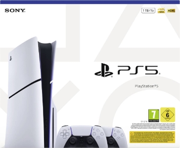 Playstation PS5 Slim Laufwerk 1TB SSD + 2 DualSense Wireless Controller 