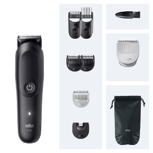 Braun Personal Care AIO5540 All-in-One Series 5, 9-in-1 Groomingset,  ultrascharfe Klinge, Körpertrimmer, Bodygroomer Kit