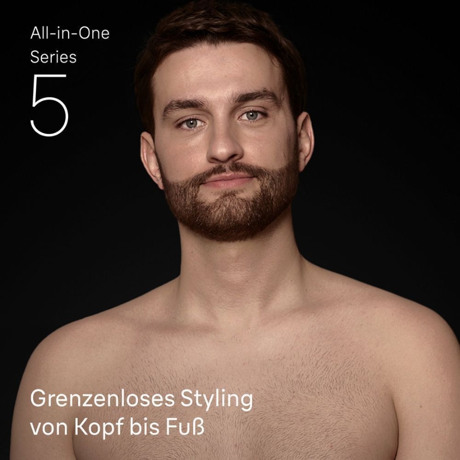 Braun Personal Care AIO5540 All-in-One Series 5, 9-in-1 Groomingset,  ultrascharfe Klinge, Körpertrimmer, Bodygroomer Kit