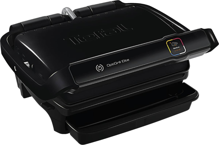 Tefal GC7508 OptiGrill Elite Kontaktgrill, schwarz 