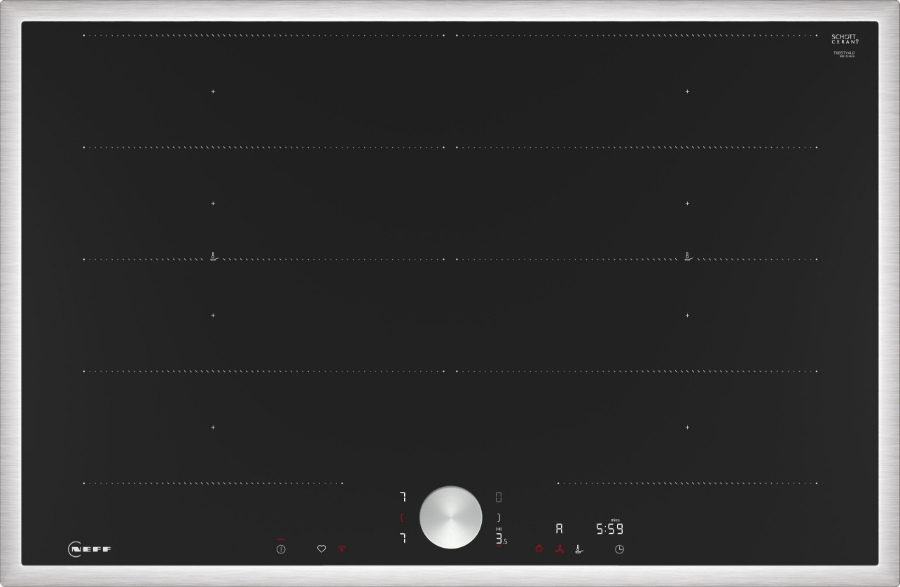 Neff T68STY4L0 N90 Induktionskochfeld 80 cm  mit Edelstahlrahmen