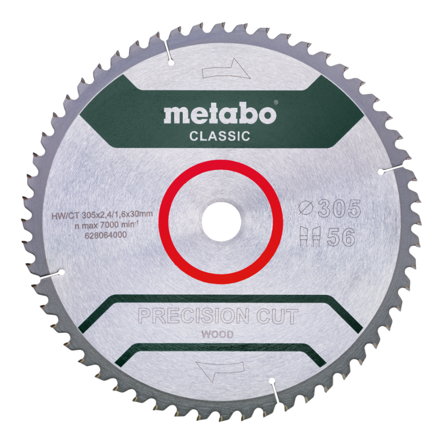 Metabo Kreissägeblatt PrecisionCutClassic 305 x 30 56 WZ 5°neg 628064000