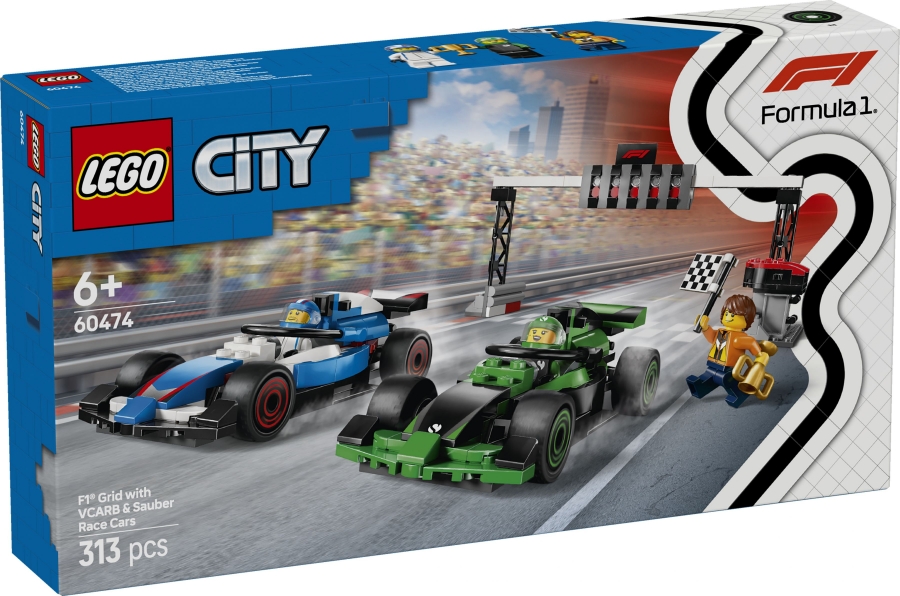 LEGO City 60474 F1® Startaufstellung mit VCARB & Sauber Rennautos 