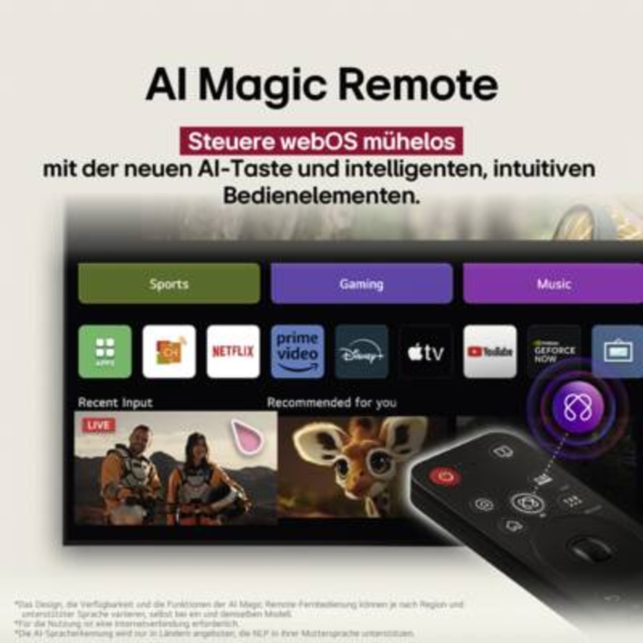 LG OLED42C51LA 4K OLED evo Smart TV  Fernseher 