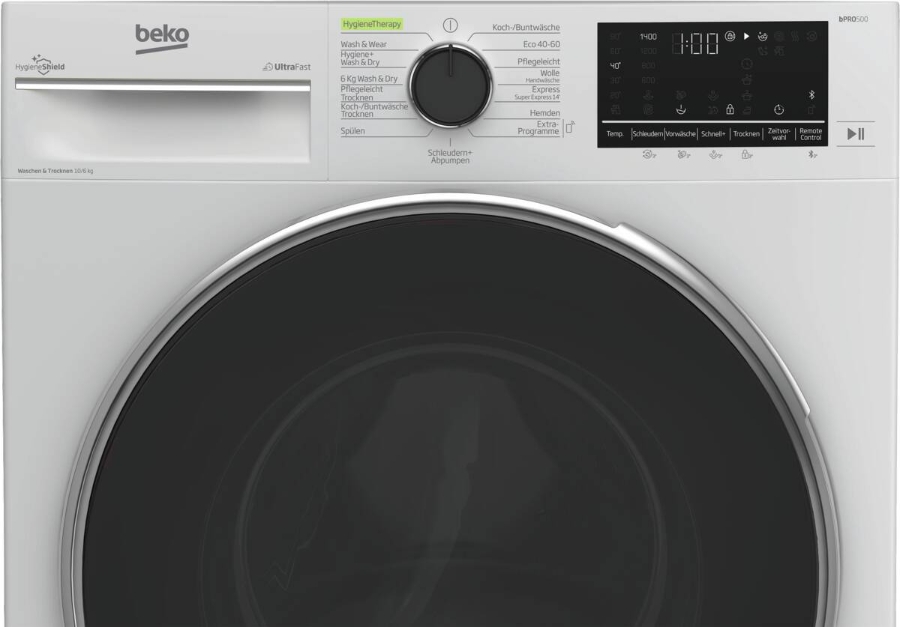 Beko B3DFT510442W Waschtrockner 10kg Waschen 6 kg Trocknen Weiss Ausstellungsstück
