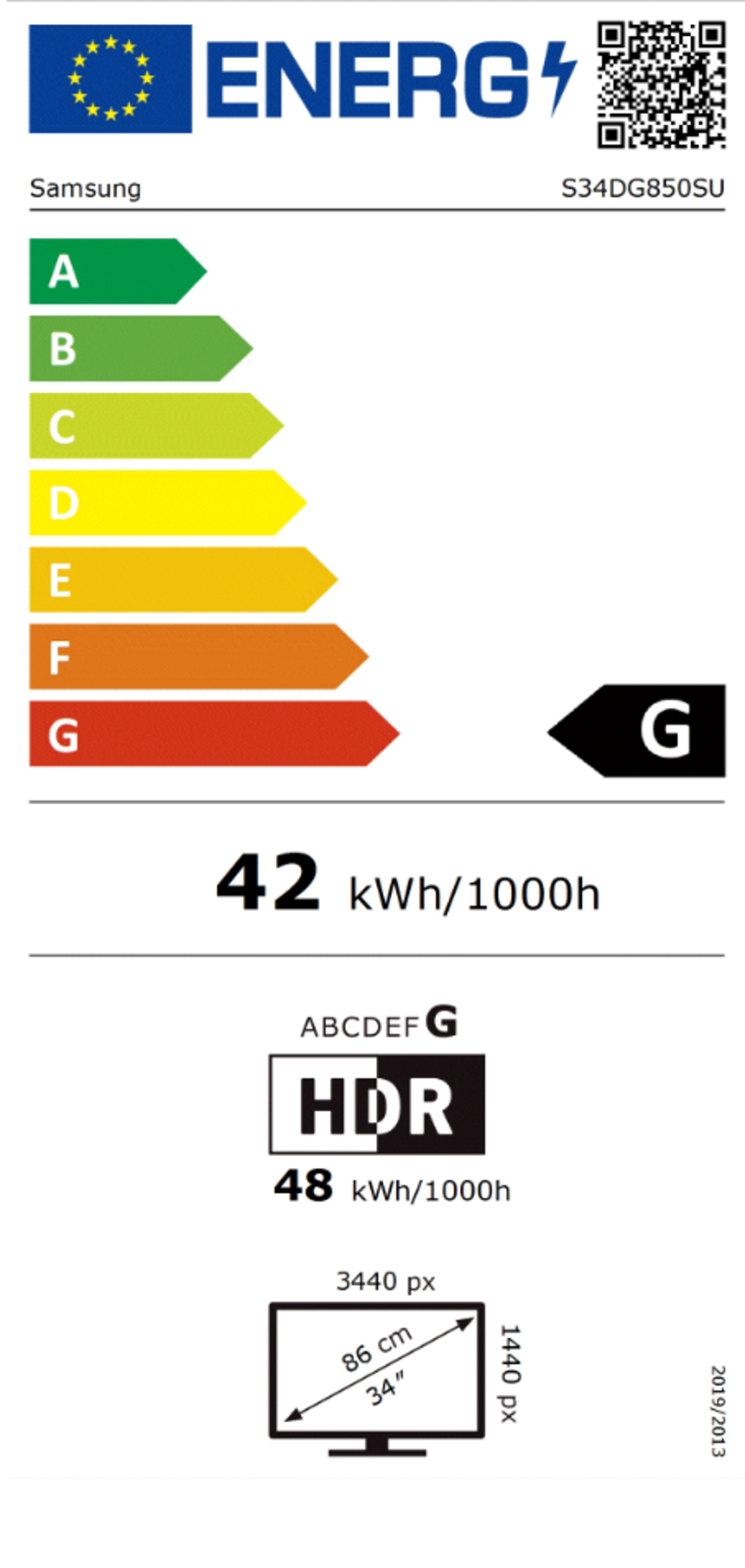 Samsung S34DG850SU - G85SD Series - OLED-Monitor - Smart - Gaming -  UWQHD, 175hz