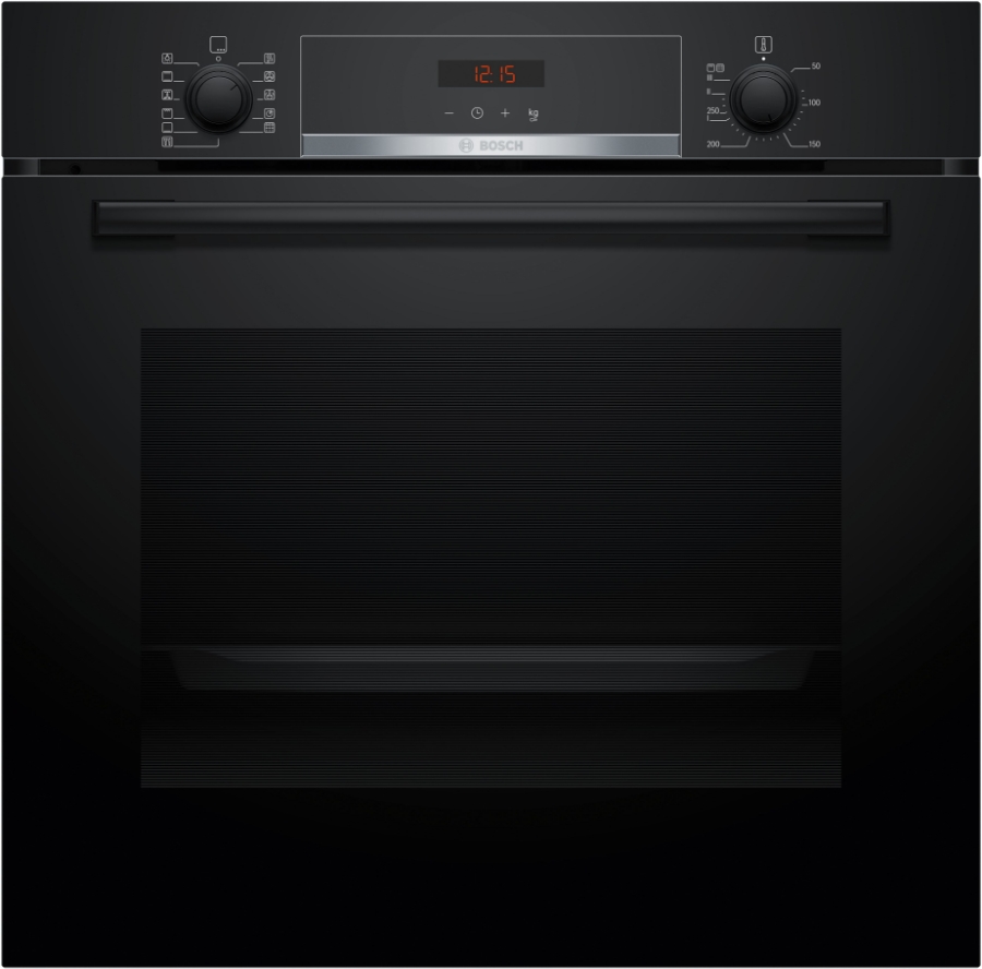Bosch HBA574BB3 Backofen Einbau Schwarz Pyrolyse-Selbstreinigung 