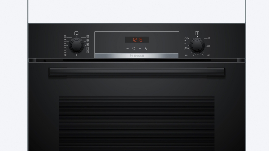 Bosch HBA574BB3 Backofen Einbau Schwarz Pyrolyse-Selbstreinigung 