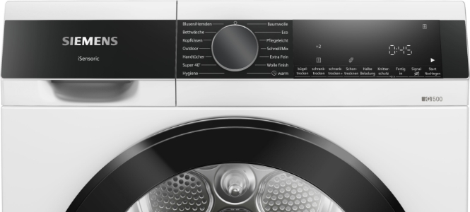 Siemens WQ33G2D41 Wärmepumpentrockner Weiß 9kg 
