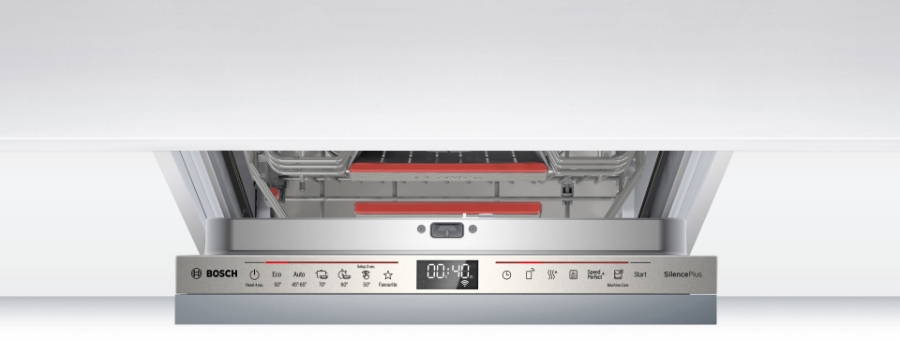 Bosch SPV6EMX09E Geschirrspüler einbau 45cm vollintegriert mit Besteckschublade,Timelight