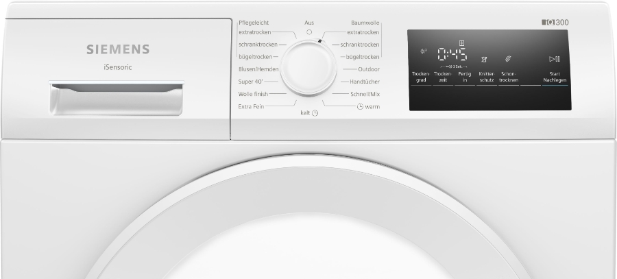 Siemens WT43H004 iQ300  Wärmepumpentrockner 8 kg  