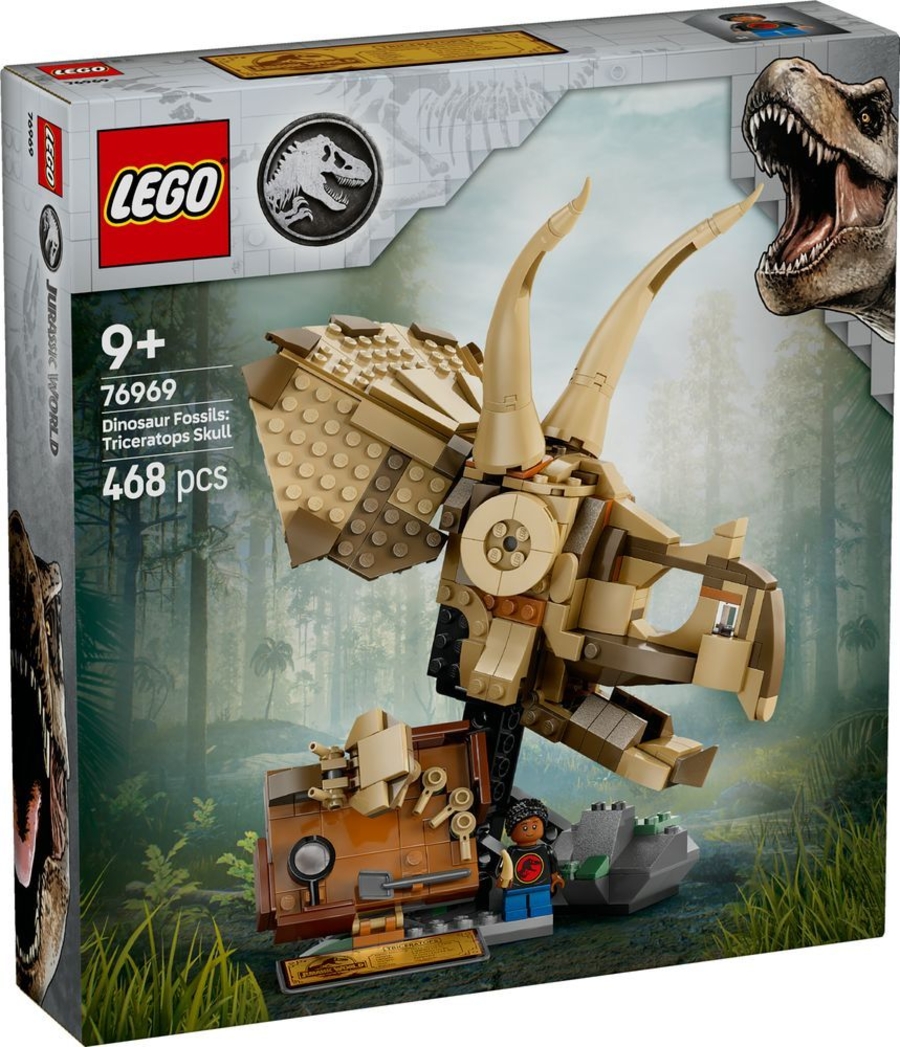 LEGO Jurassic World 76969 Dinosaurier-Fossilien Triceratops-Schädel