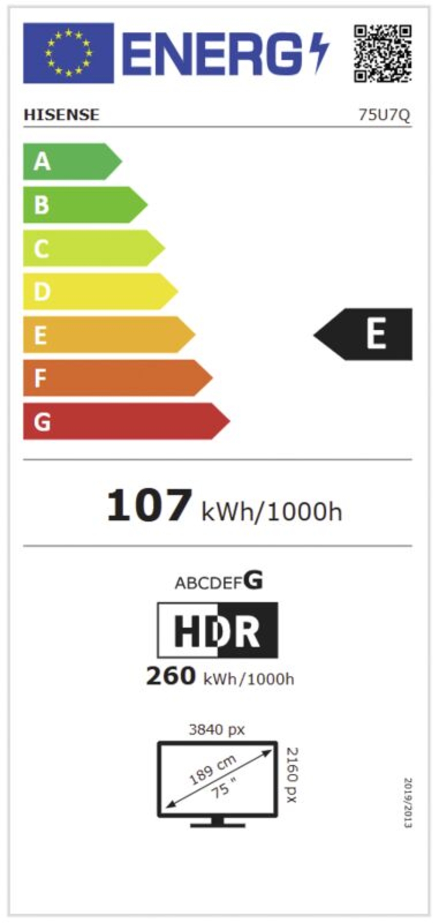 Hisense 75U7Q Fernseher  Mini-LED Smart TV 144 Hz 