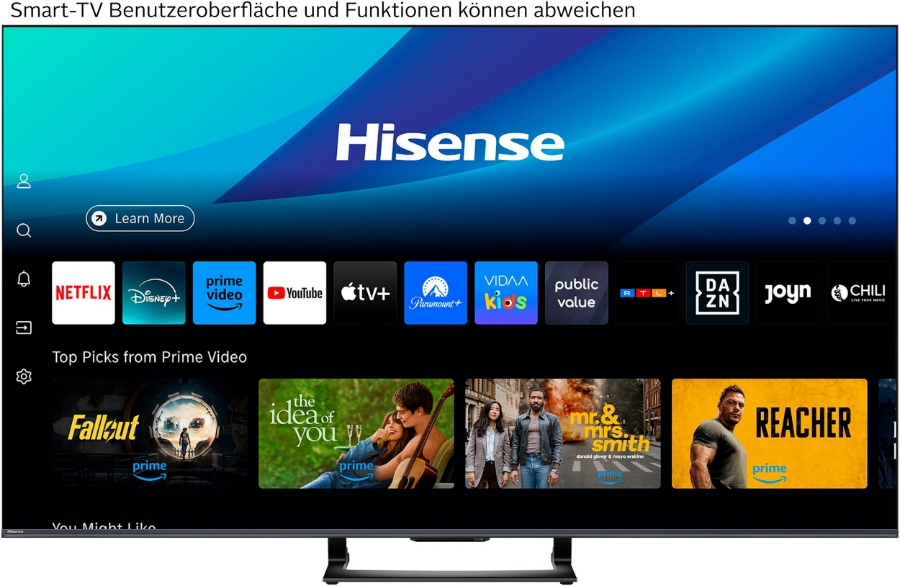 Hisense 75U7Q Fernseher  Mini-LED Smart TV 144 Hz 