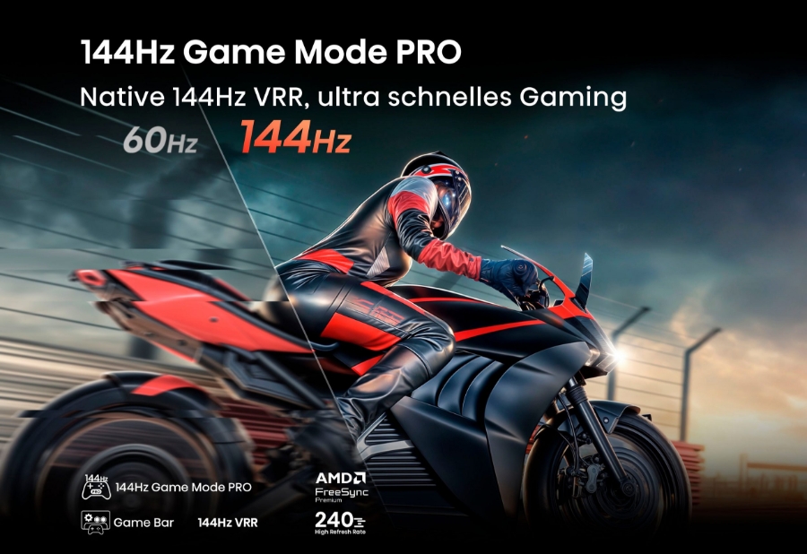 Hisense 75U7Q Fernseher  Mini-LED Smart TV 144 Hz 