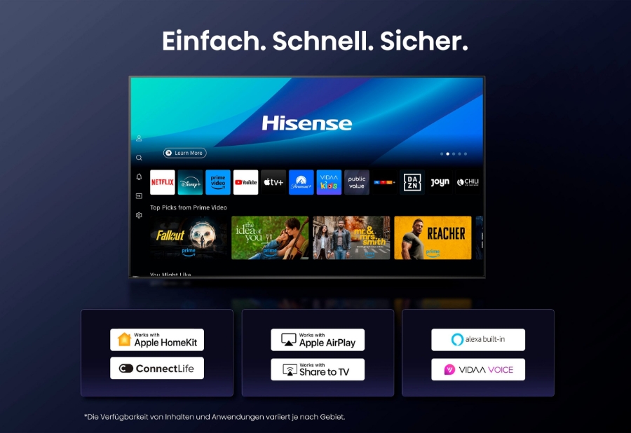 Hisense 75U7Q Fernseher  Mini-LED Smart TV 144 Hz 